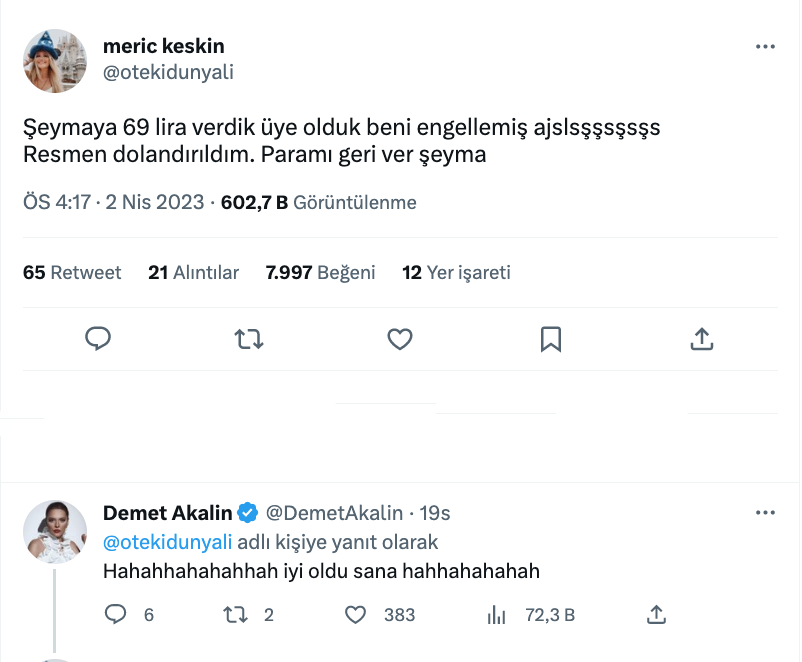 meric keskin den seyma subasi icin ilginc sozler resmen dolandirildim